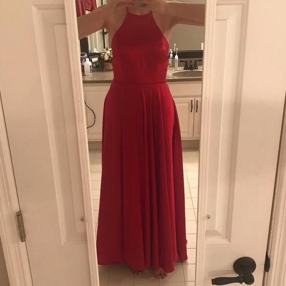 Red Junior Formal Dress Size 11, Unaltered - Picture 8 of 8